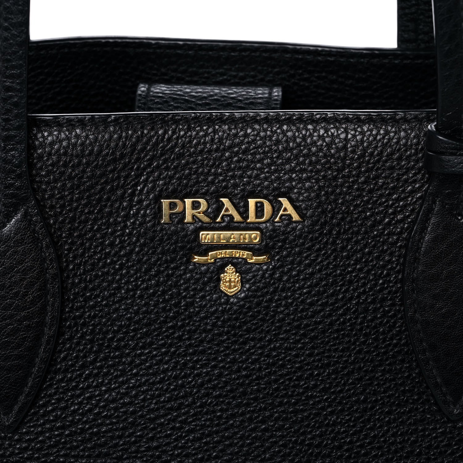 Prada Vitello Daino Shopping Tote Black 15 of 17