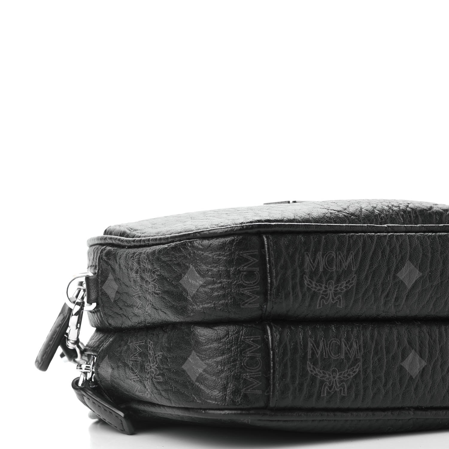 MCM Visetos Camera Crossbody Bag Black 8 of 9