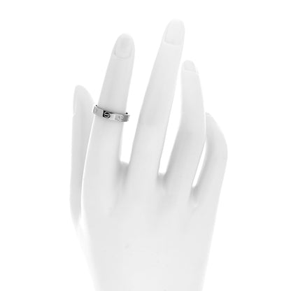 Cartier 18K White Gold 3.5mm LOVE Wedding Band Ring 50 5.25 2 of 5