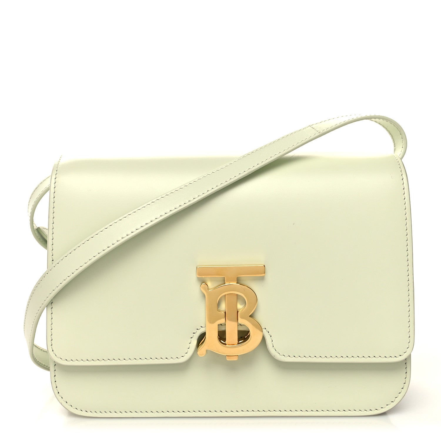 Burberry Calfskin Small TB Bag Pale Sage 1 of 12