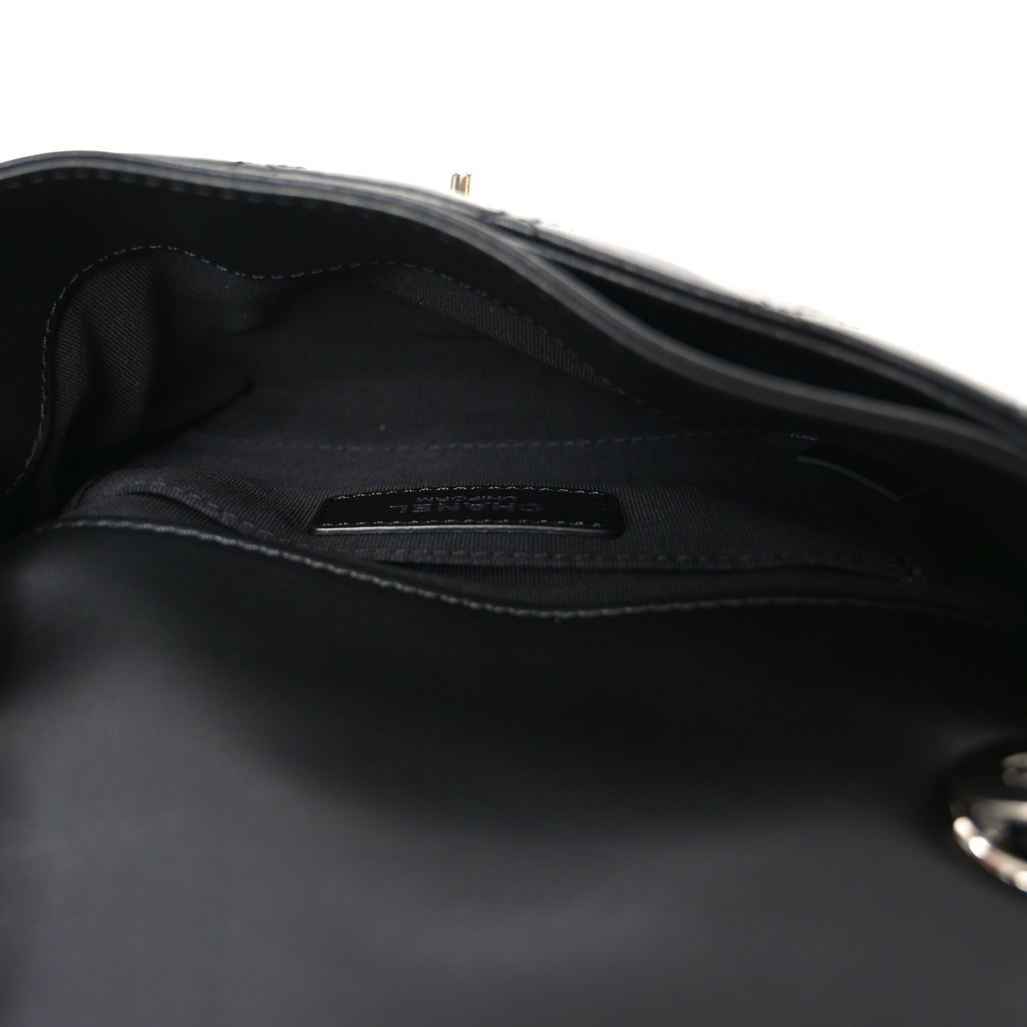 Chanel Calfskin Quilted CC Uniform Flap Belt Bag Black 6 of 12