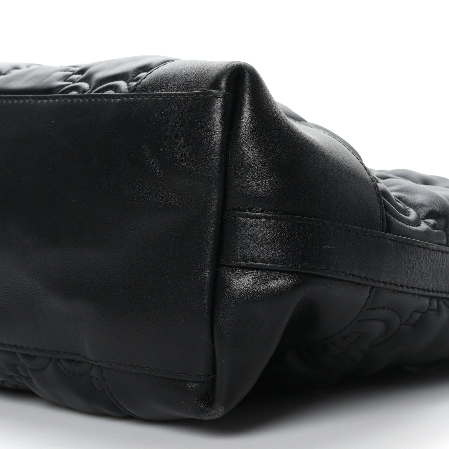 Gucci Calfskin GG Matelasse Medium Ophidia Shopping Tote Black 9 of 9