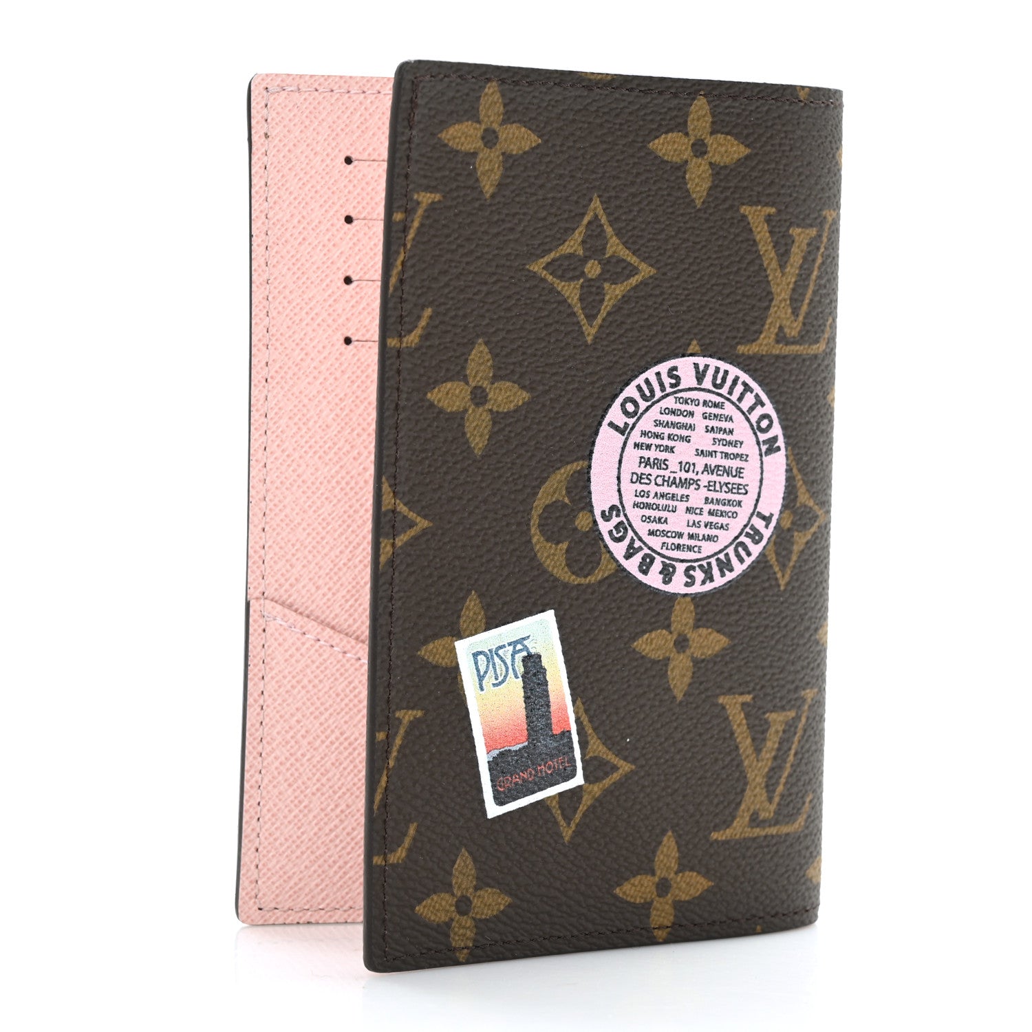 Louis Vuitton Monogram My LV World Tour Passport Cover Rose Ballerine 3 of 6