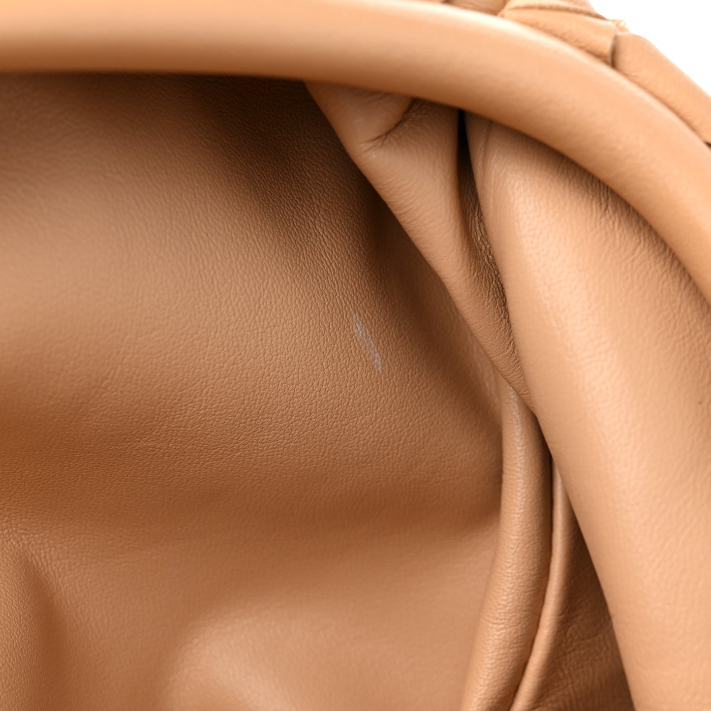 Nappa Maxi Intrecciato The Pouch Oversized Clutch Almond