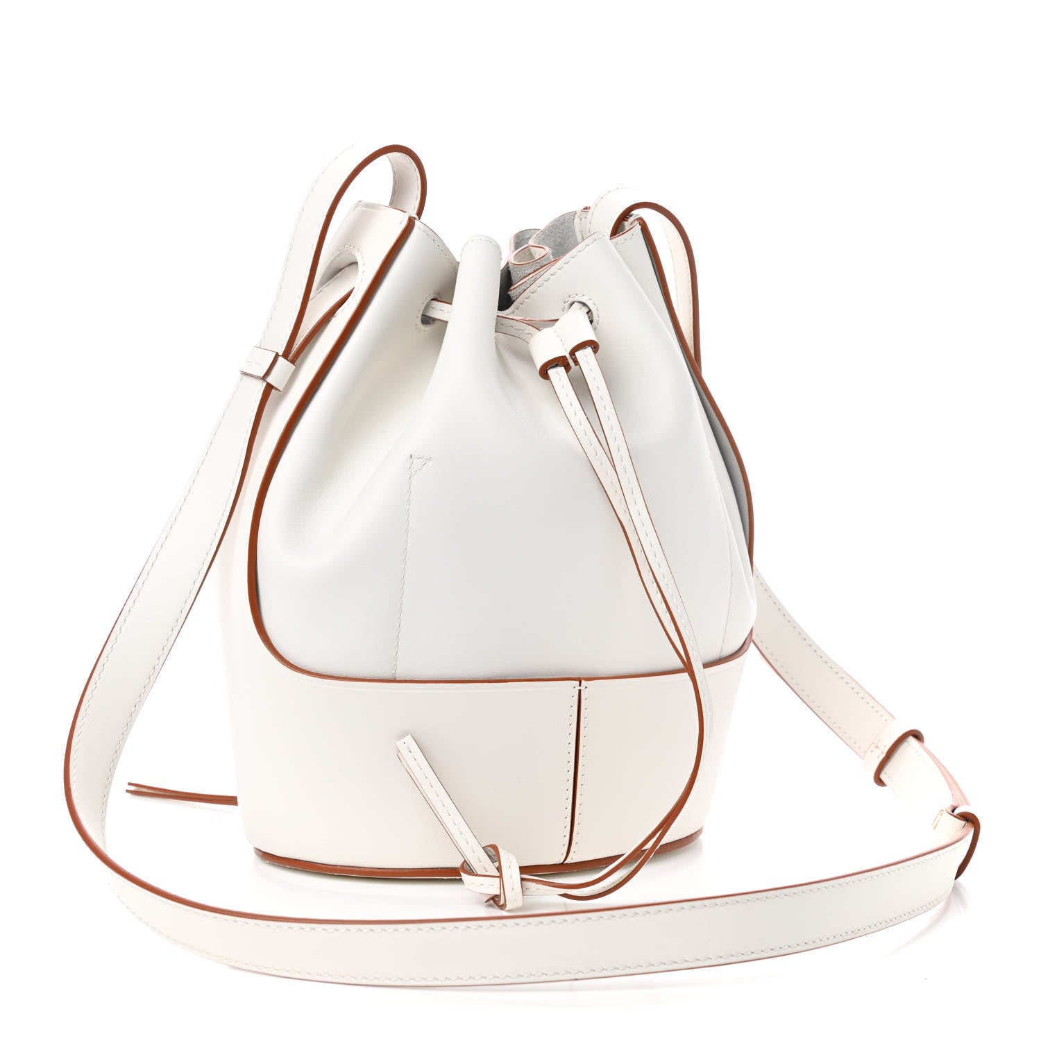 Loewe Calfskin Small Balloon Bucket Bag Soft White 3 of 8