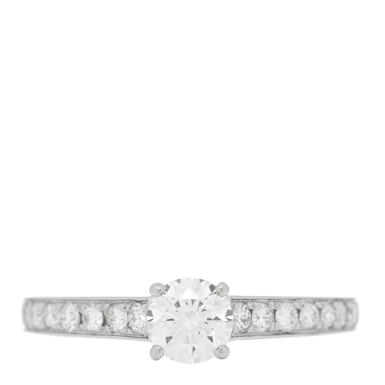 Cartier Platinum Diamond .36ct 1895 Solitaire Engagement Ring 49 4.75 1 of 4