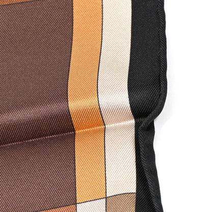 Hermes Silk Double Face Della Cavalleria Fine Scarf 90 Marron Beige Caramel 6 of 9