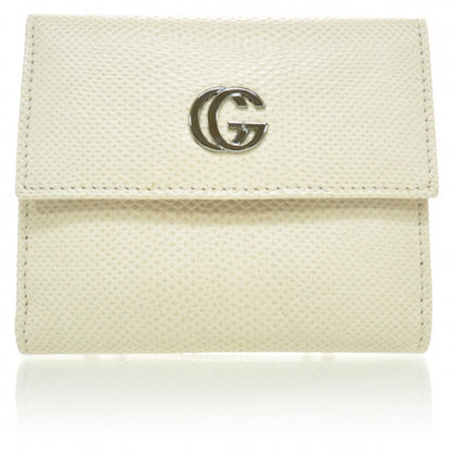 Gucci Lizard French Wallet Ivory 1 of 7