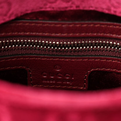 Gucci New Velvet Ashmir GG Monogram Small Jackie 1961 Hobo Red 6 of 10