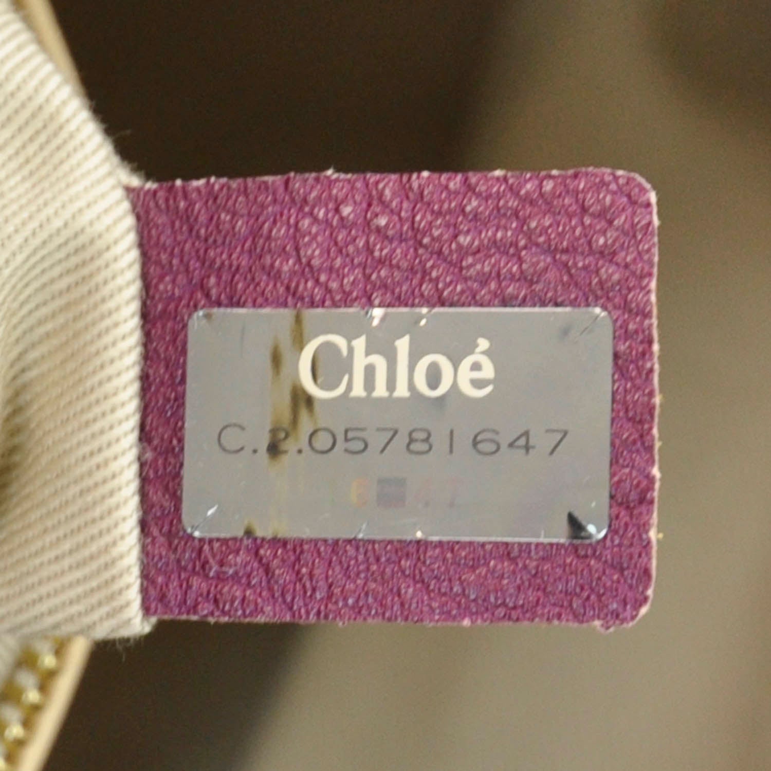 Chloe Calfskin Paraty Tote Purple 7 of 8