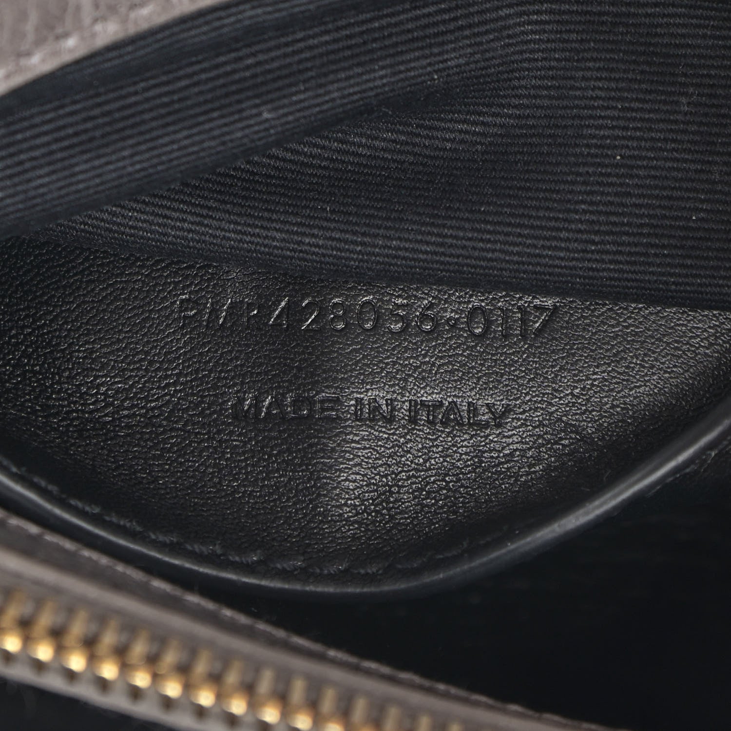 Saint Laurent Waxed Calfskin Matelasse Chevron Medium Monogram College Bag Fog Gray 8 of 17