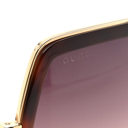 Gucci Acetate Oversize Square Frame GG0106S Sunglasses Tortoise 7 of 8