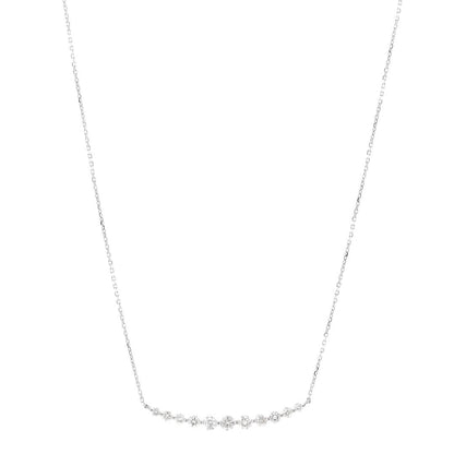 Parker & West by FASHIONPHILE 14K White Gold Diamond .80ctw Graduated Station Necklace 1 of 5