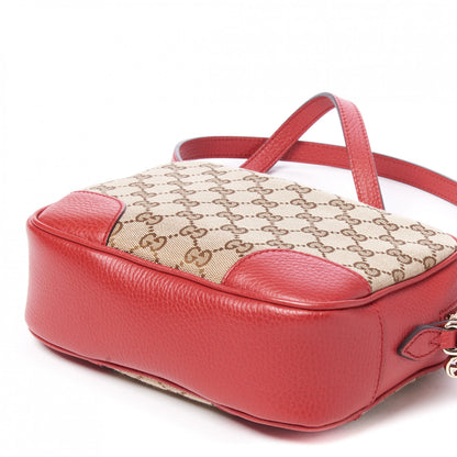 Gucci Monogram Mini Bree Messenger Bag Red 5 of 8