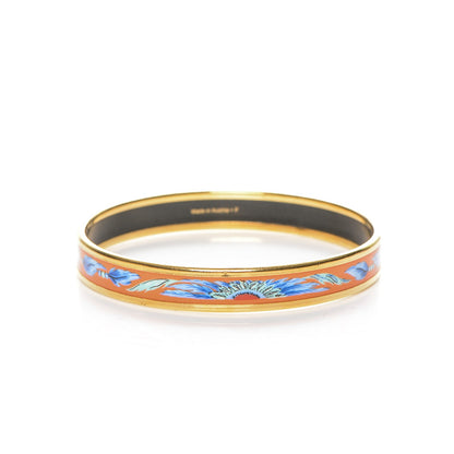 Hermes Enamel Printed Brazil Narrow Bracelet 62 3 of 5