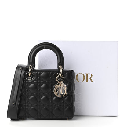 Christian Dior Lambskin Cannage Small My ABCDior Lady Dior Black 11 of 11