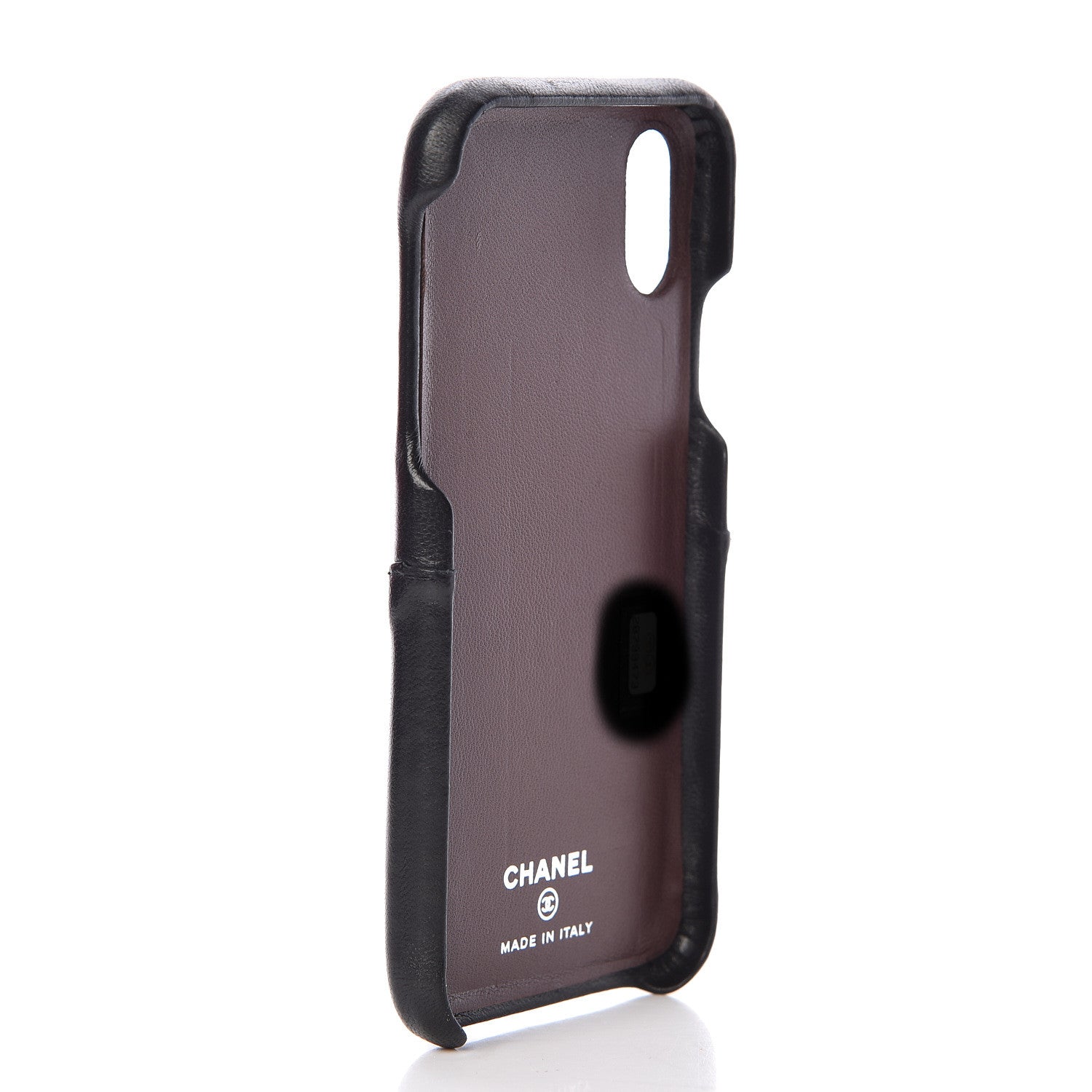 Chanel Lambskin Quilted iPhone X Case Black 3 of 8