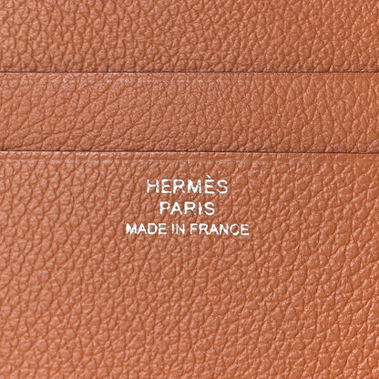Hermes Evercolor MC2 Euclide Card Holder Case Gold 6 of 9