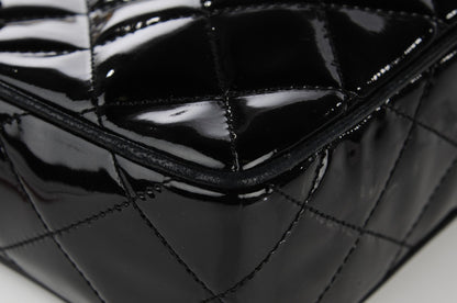 Chanel Patent Quilted Tassel Camera Case Black 10 of 11