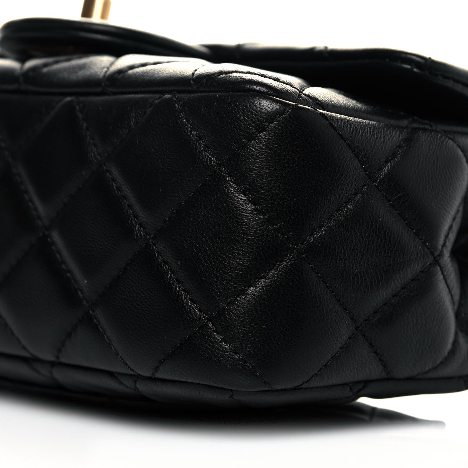 Chanel Lambskin Quilted Mini Rectangular Pearl Crush Flap Black 10 of 10