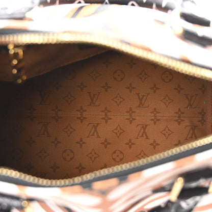 Louis Vuitton Monogram Giant Crafty Speedy Bandouliere 25 Creme Caramel 5 of 9
