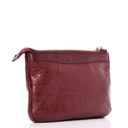 Balenciaga Agneau Giant 12 Silver Hardware M Porte-Monnaie Coin Purse Rouge Cerise 3 of 8