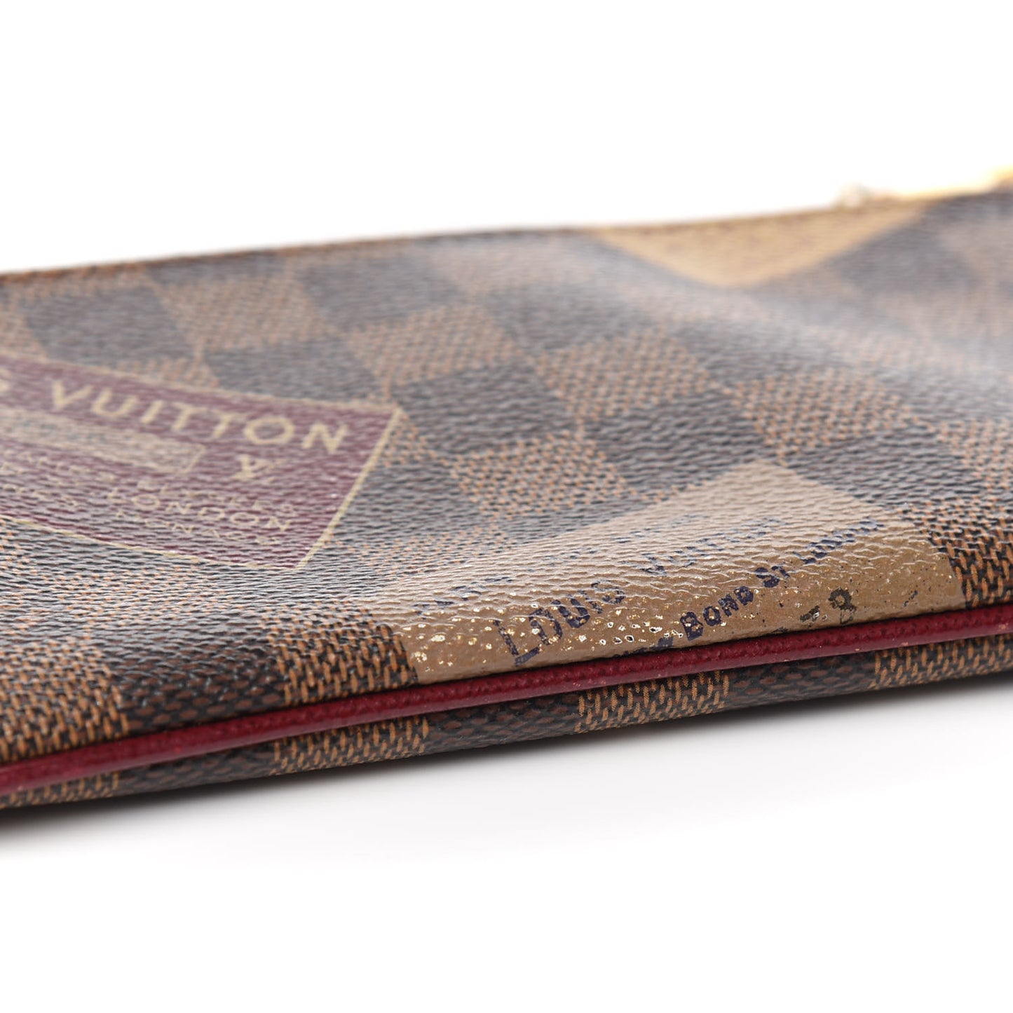 Damier Ebene Trunks Labels Pochette Milla MM
