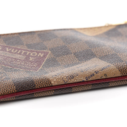 Louis Vuitton Damier Ebene Trunks Labels Pochette Milla MM 8 of 11