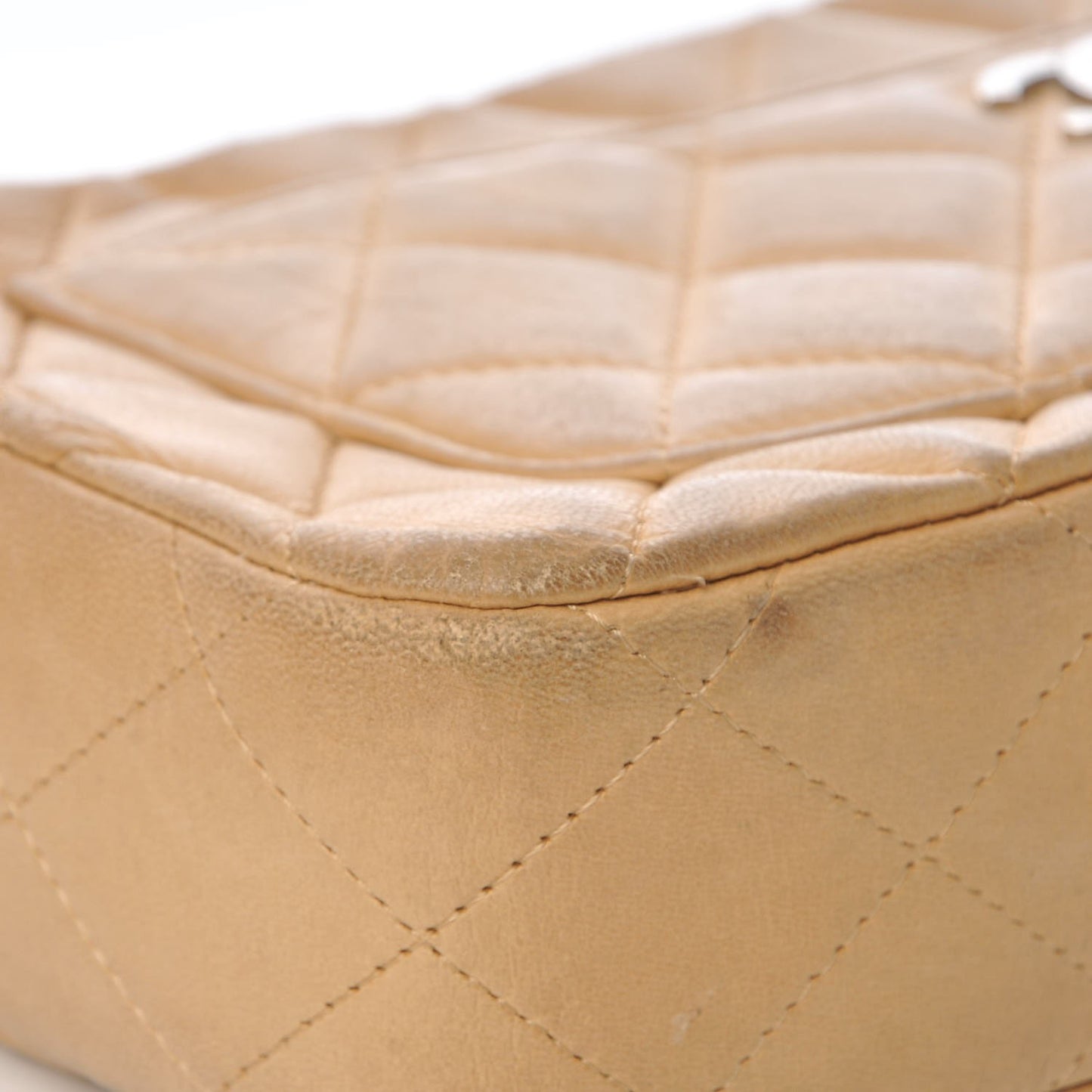 Lambskin Camera Case Beige Clair