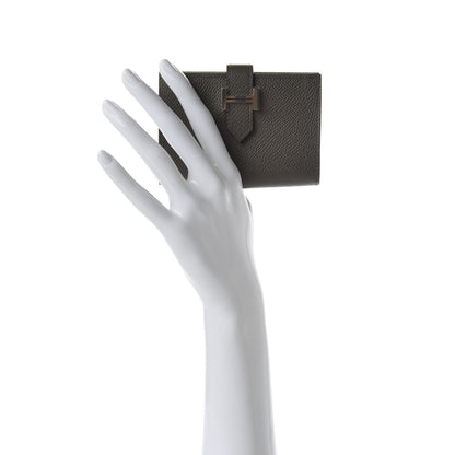 Hermes Epsom Bearn Card Holder Wallet Etain 2 of 7