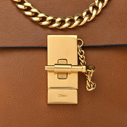 Chloe Grained Lambskin Mini Drew Shoulder Bag Caramel 8 of 11