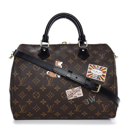 Louis Vuitton Monogram My World Tour Speedy Bandouliere 30 Black 1 of 8