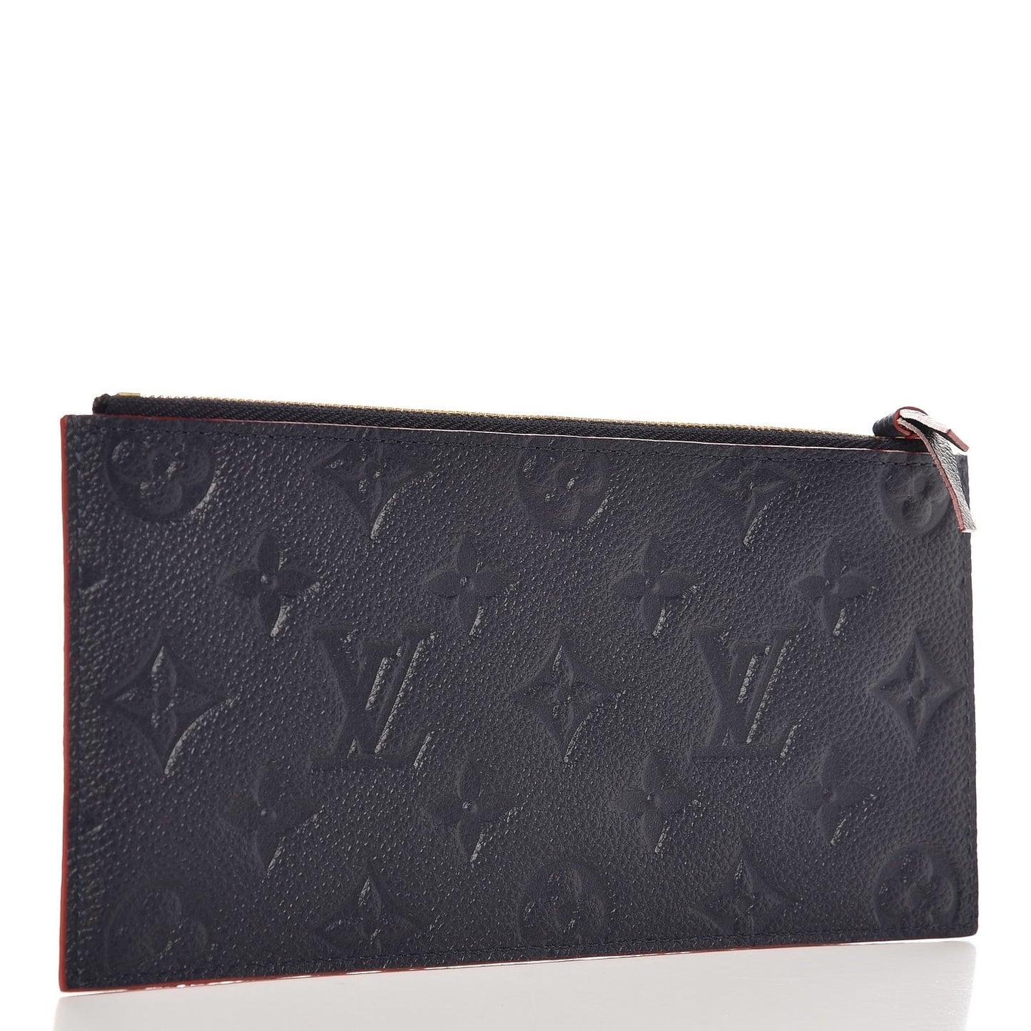 Empreinte Felicie Chain Wallet Zippered Insert Marine Rouge