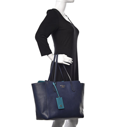 Gucci Dollar Calfskin Medium Swing Tote Marine Deep Cobalt 2 of 12