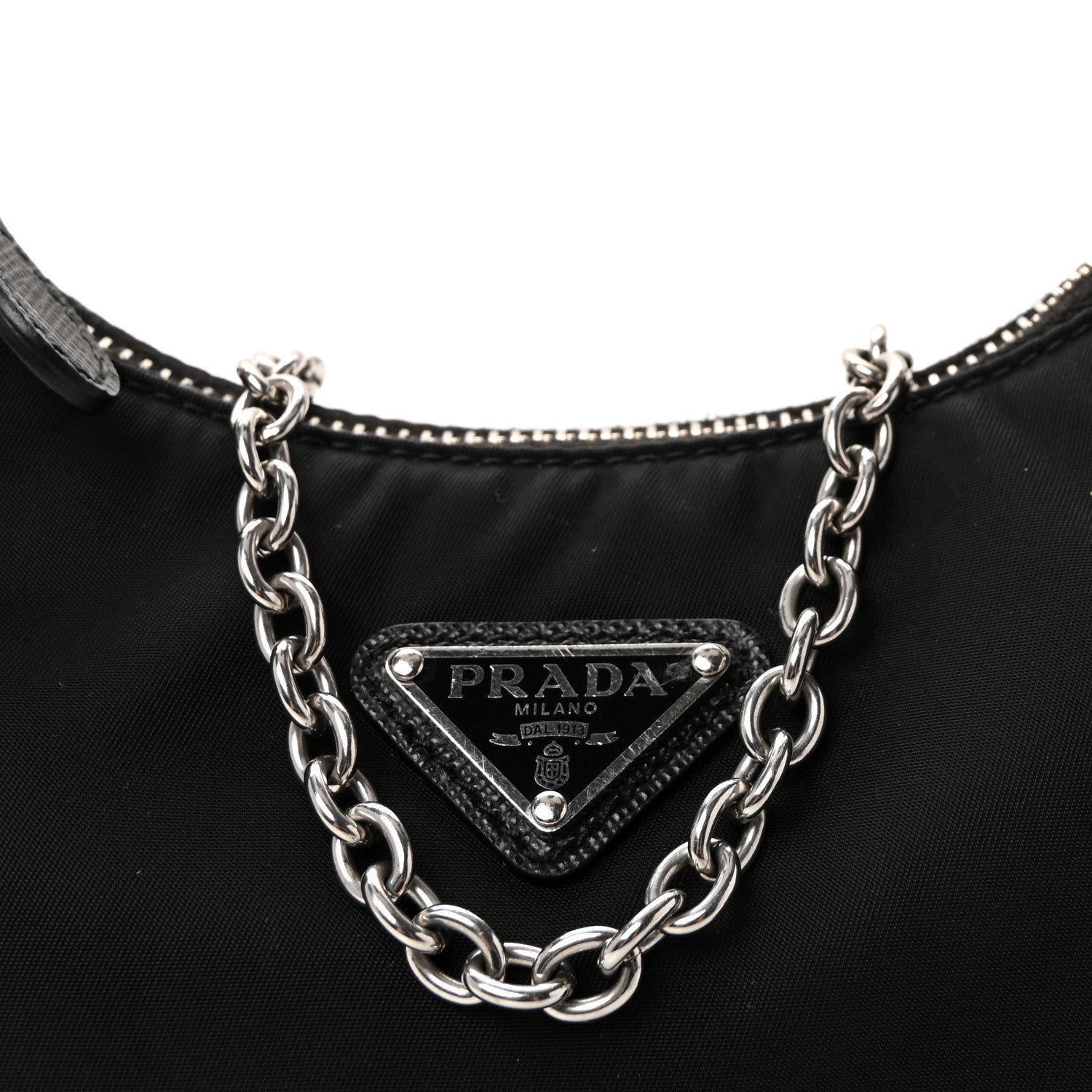 Prada Nylon Re-Edition 2005 Shoulder Bag Black 7 of 9