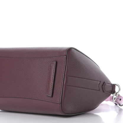 Givenchy Sugar Goatskin Mini Tri-Color Antigona Burgundy Pink White 6 of 10