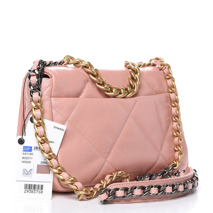 Chanel Goatskin Quilted Medium 19 Flap Light Pink 3 of 10