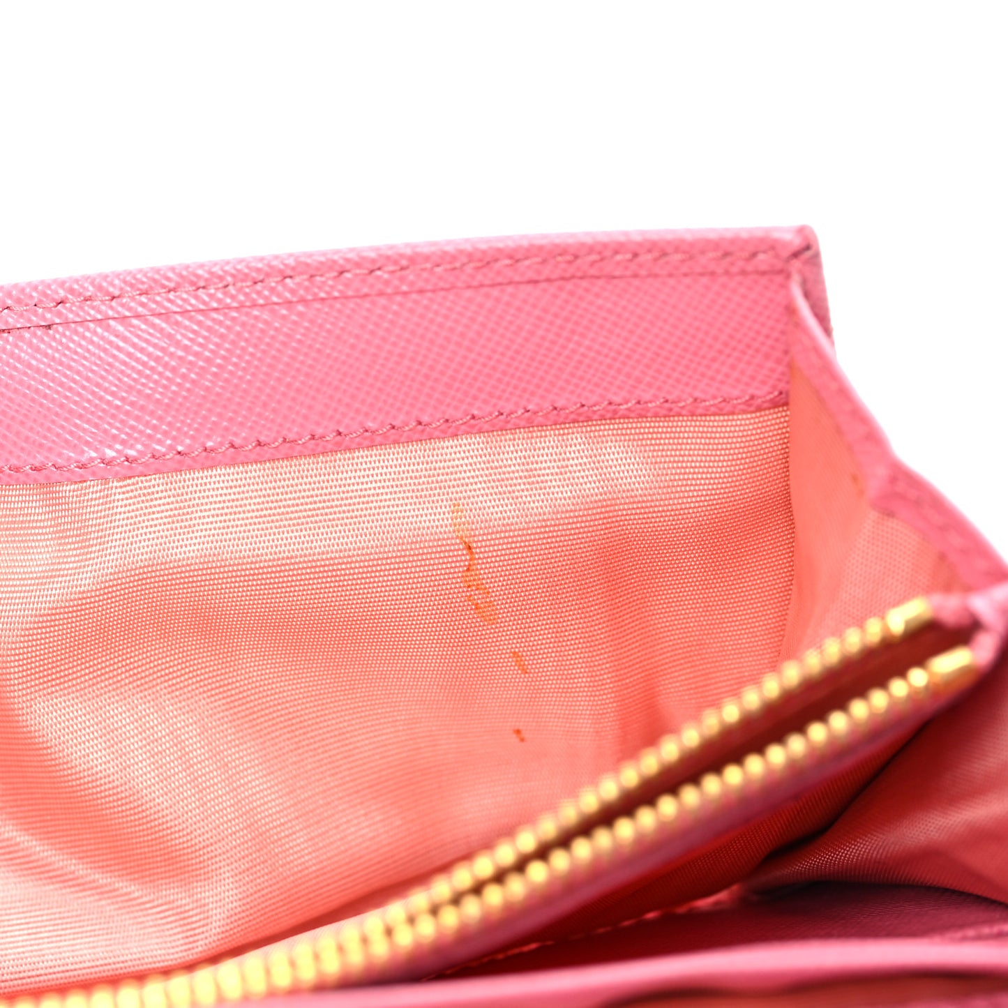 Saffiano Metal Continental Flap Wallet Begonia