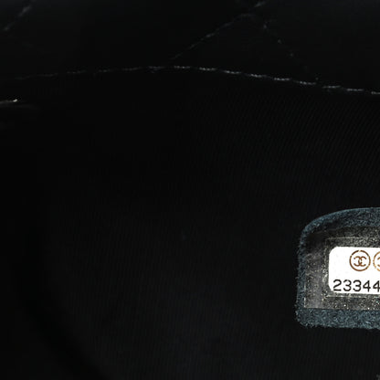 Chanel Lambskin Quilted Fold Up Again Clutch Black 7 of 7
