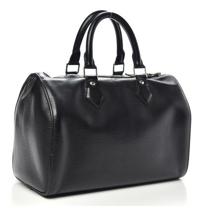 Louis Vuitton Epi Speedy 25 Black 3 of 12