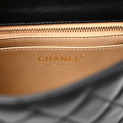 Chanel Lambskin Quilted Mini Pearl Crush Flap Black 6 of 10