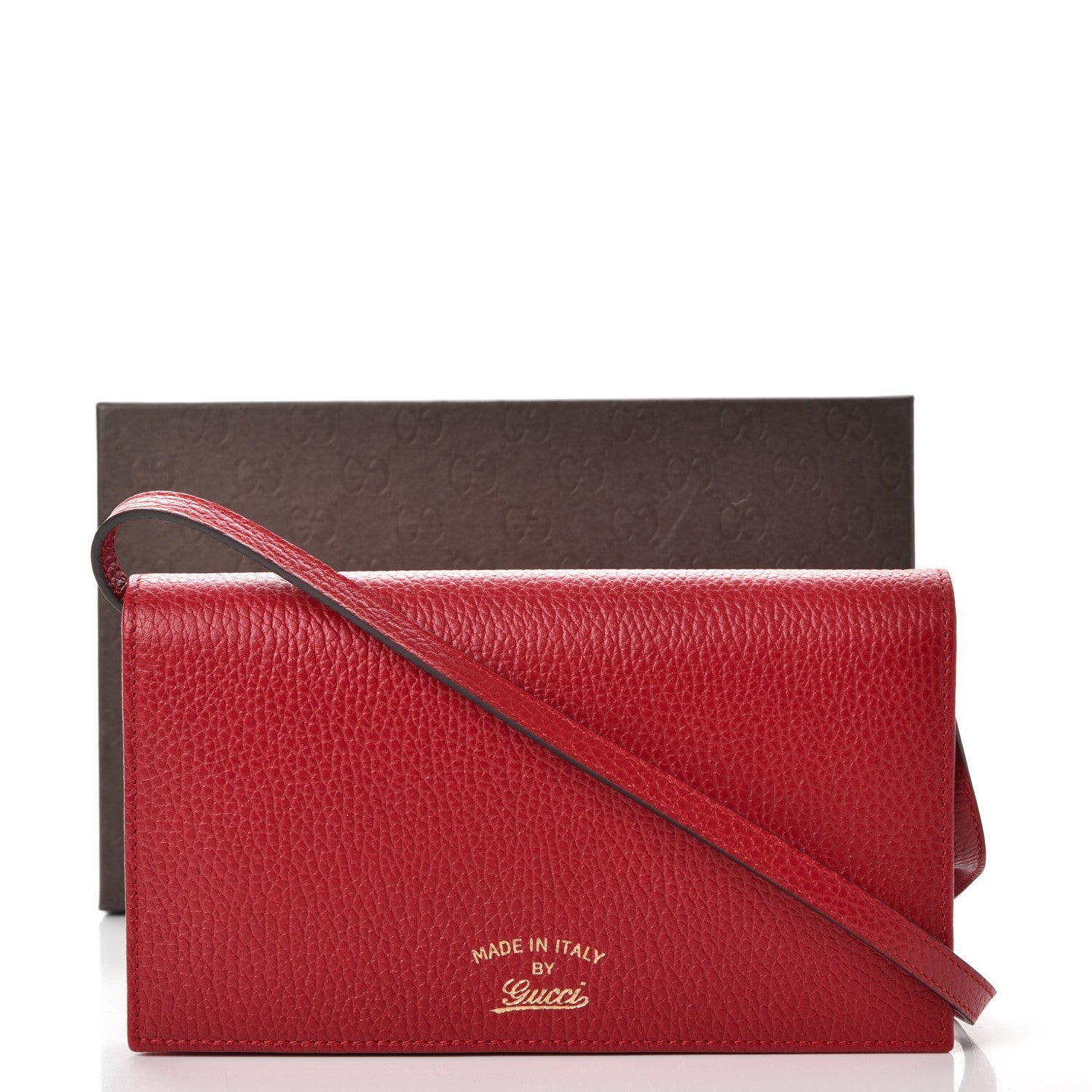 Gucci Dollar Calfskin Mini Swing Wallet Bag Red 8 of 8