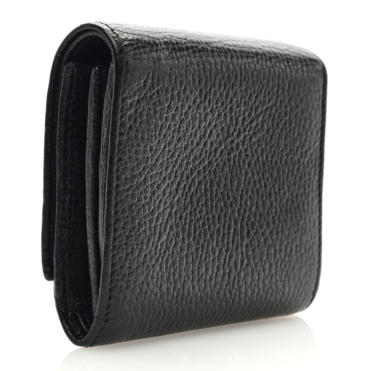 Dollar Calfskin Medium GG Marmont Wallet Black
