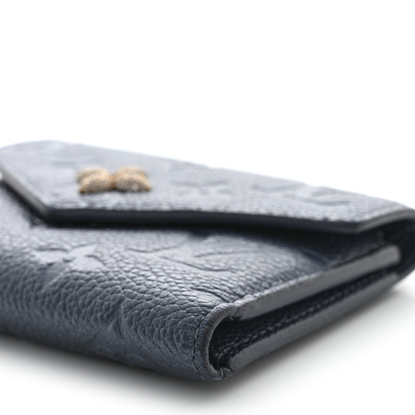 Empreinte Monogram Flower Victorine Wallet Navy Blue