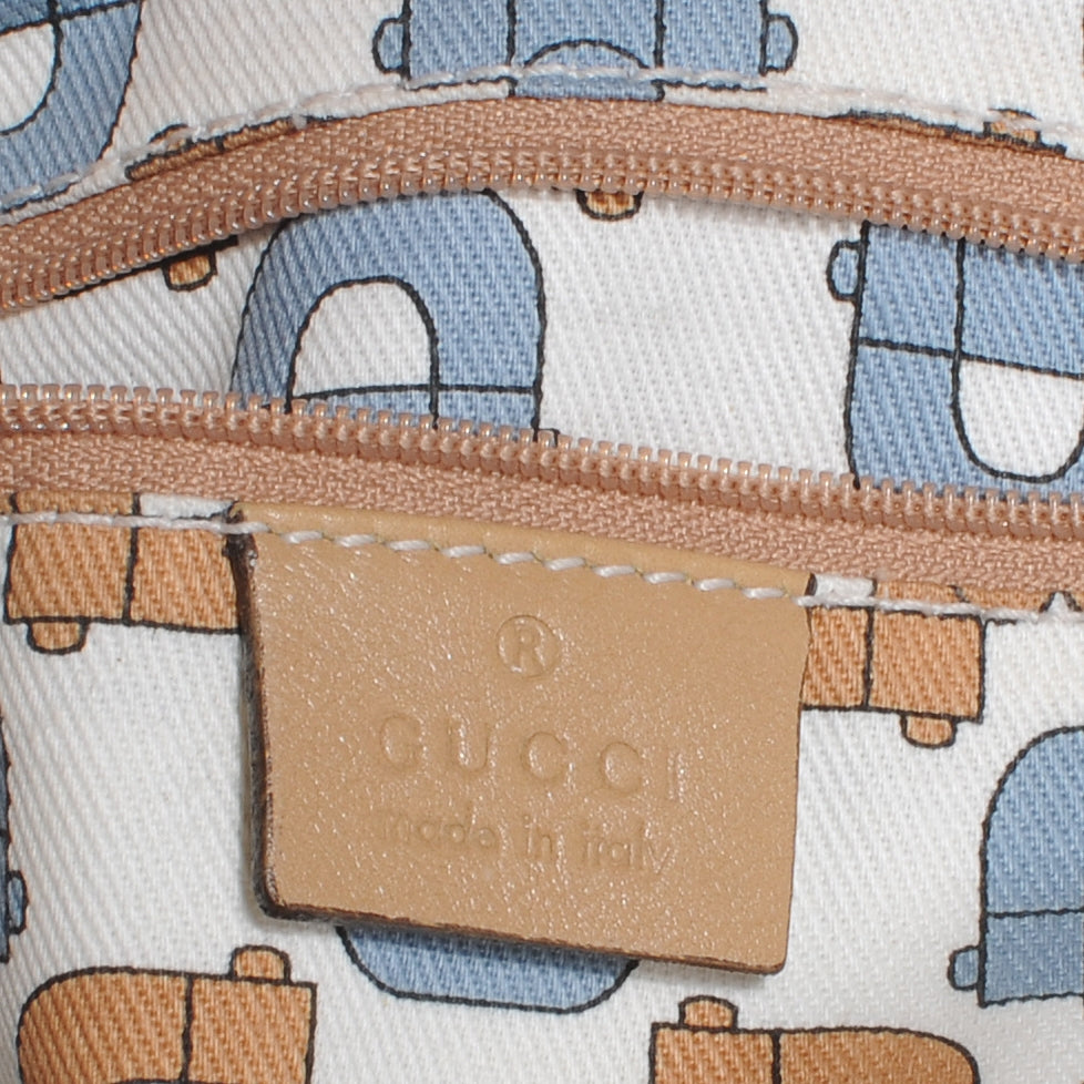 Gucci Guccissima D Gold Medium Tote Tan 6 of 7