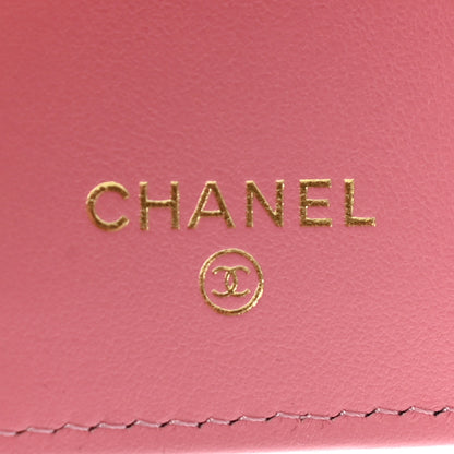 Chanel Caviar Quilted Small Boy Flap Wallet Pink 7 of 10