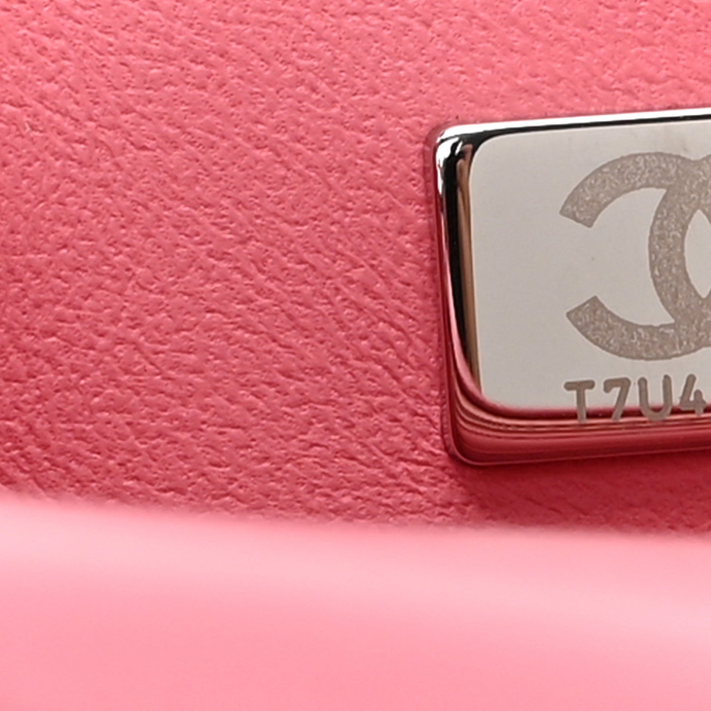 Lambskin Quilted Mini Square Flap Pink