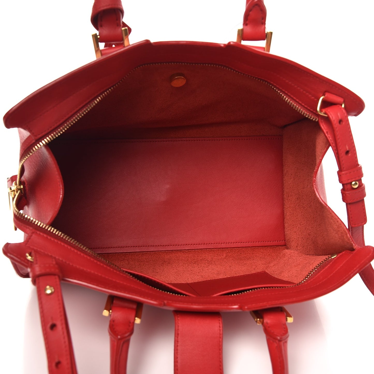 Calfskin Small Classic Y Cabas Rouge Orient