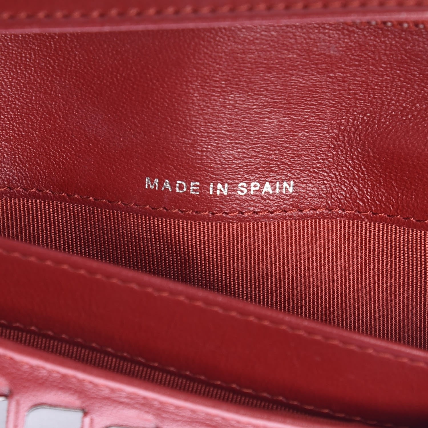 Chanel Lambskin Quilted Yen Wallet Red 6 of 15