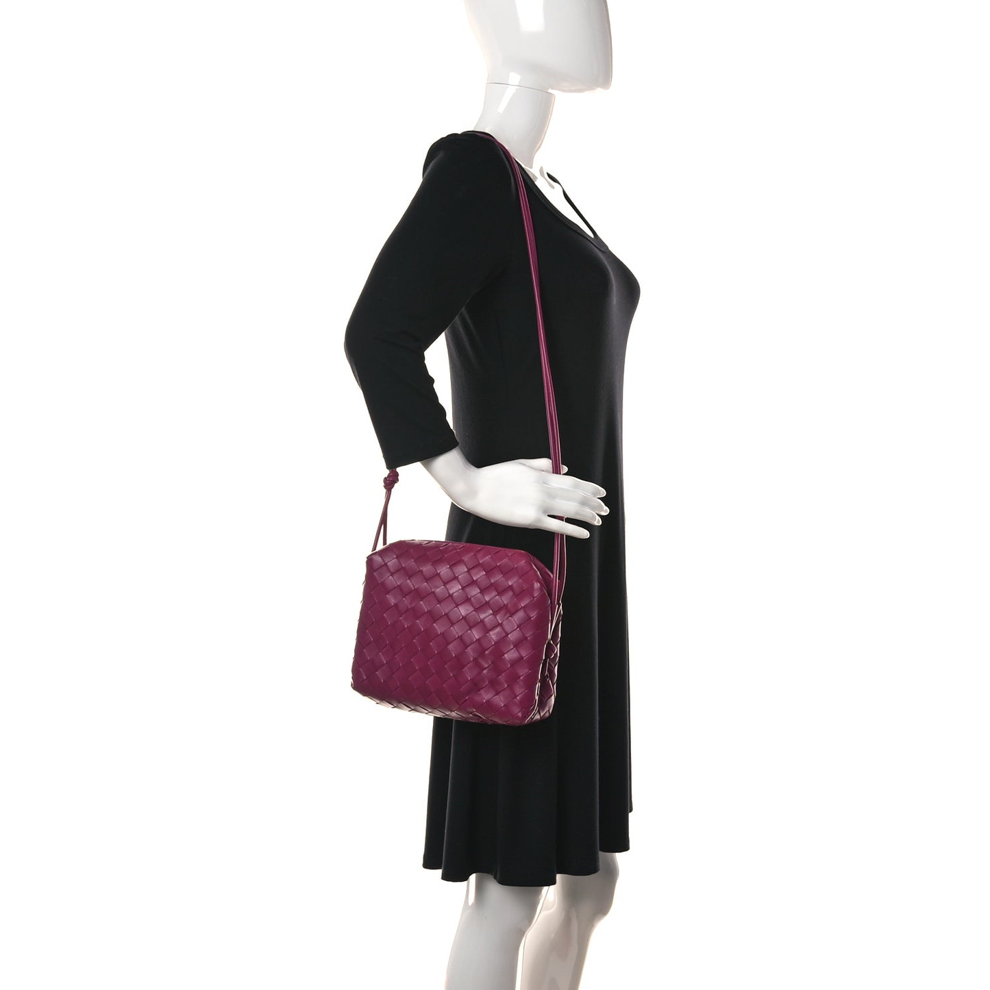 Nappa Intrecciato Small Loop Camera Bag Cinnabar